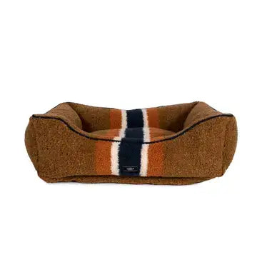Shinola Dog Bed | Shinola Kuddle Dog Bed- Brown | Bolster Pet Bed 9