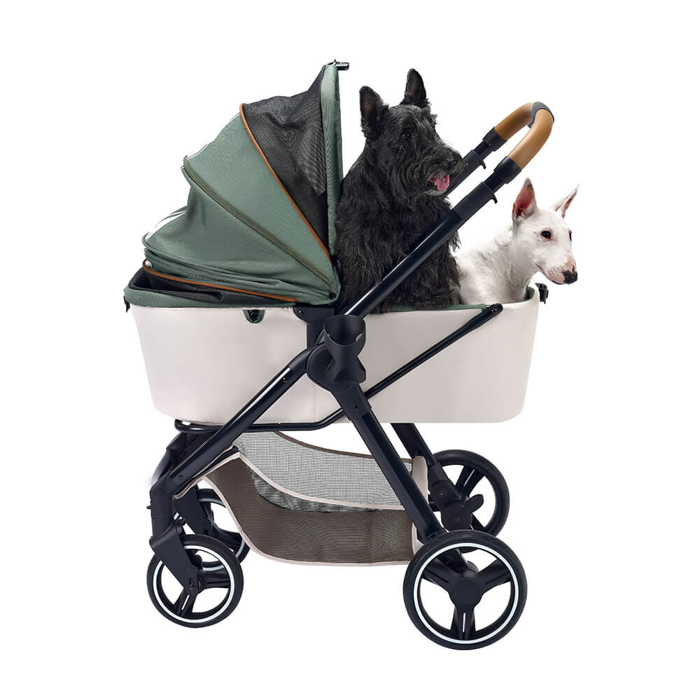 Ibiyaya Retro Luxe Pet Stroller 2.0 - Soft Sage | Ibiyaya Pet Stroller 8