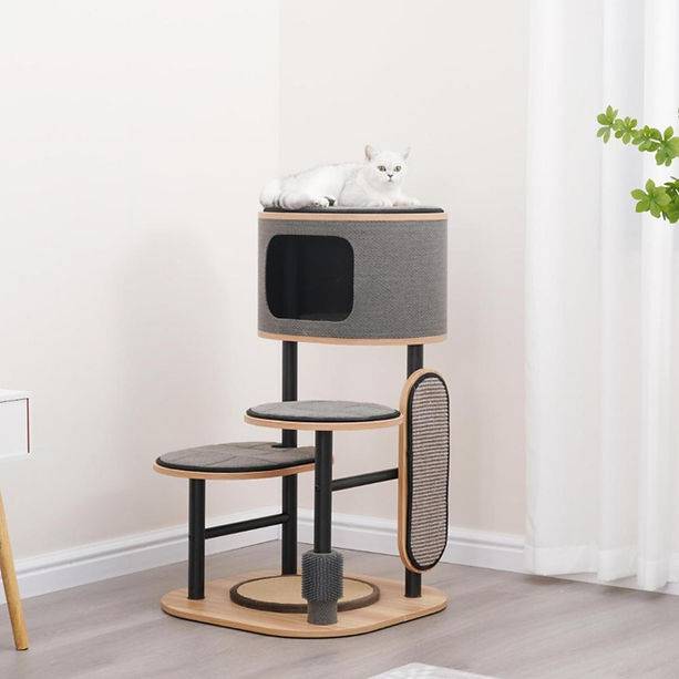 Modern Cat Tree | PetPals Starbz Sleek Industrial Design Cat Condo 1