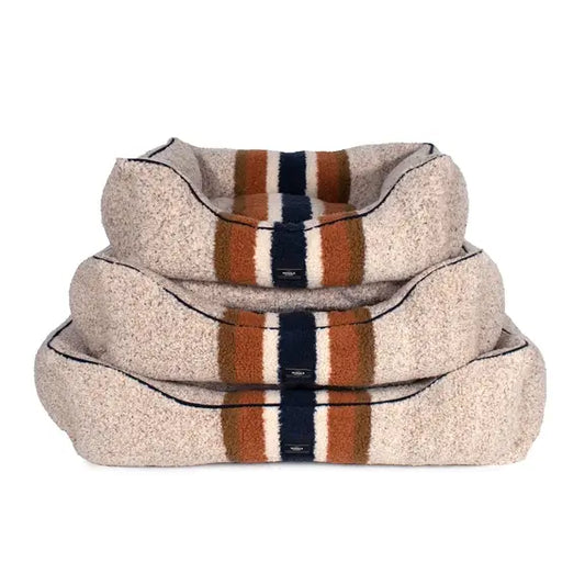 Shinola Dog Bed | Shinola Kuddle Dog Bed-Oatmeal | Bolster Pet Bed 1