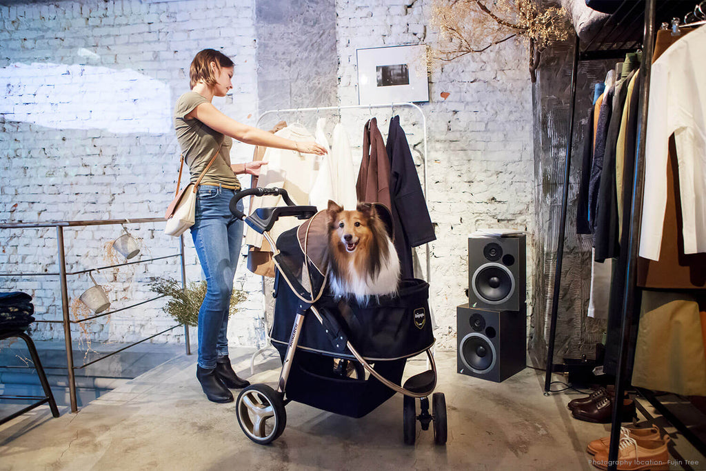 Ibiyaya Monarch Premium Pet Jogger- Luxury Gold | Ibiyaya Pet Stroller 2