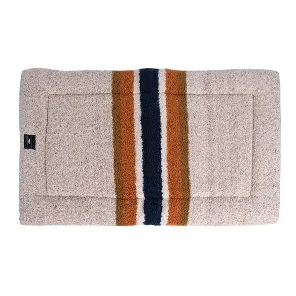 Shinola Dog Bed | Shinola Stripe Comfort Cushion Oatmeal Dog Crate Mat 7