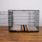 Shinola Dog Bed | Shinola Stripe Comfort Cushion Oatmeal Dog Crate Mat 9