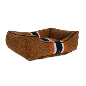 Shinola Dog Bed | Shinola Kuddle Dog Bed- Brown | Bolster Pet Bed 2