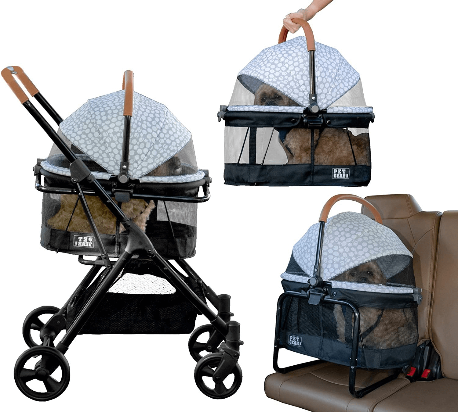 Pet Gear Strollers -View 360 Pet Stroller 3-in-1 Travel System 1