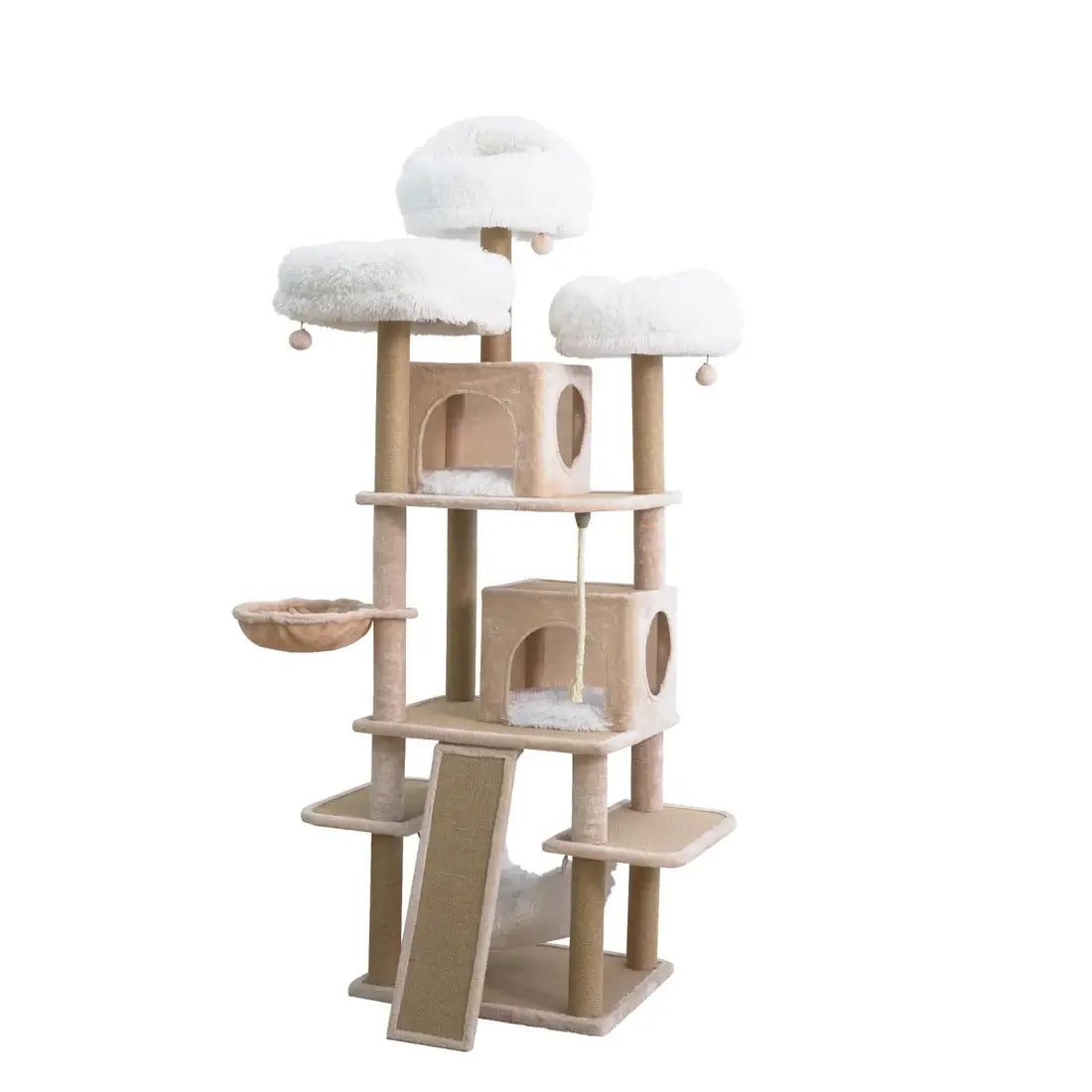 Catry Castle | Large Cat Tree Condo with Scratching Post Hammock- Cat Tower 1