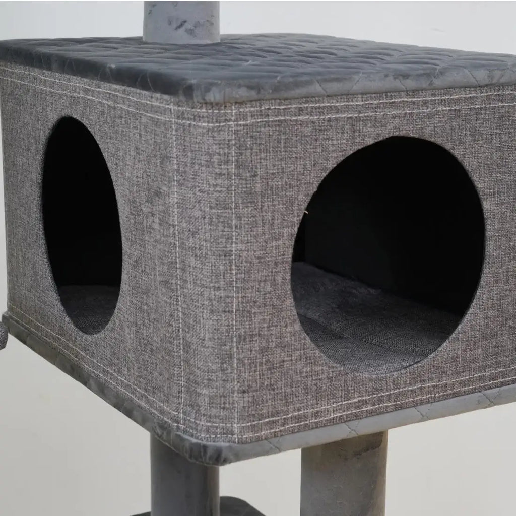 Catry Yara 5 Level Large Cat Tree with Linen Condo | Cat Tower 3