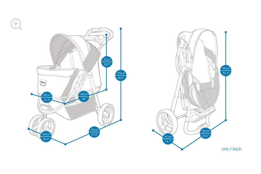 Ibiyaya Monarch Premium Pet Jogger- Luxury Gold | Ibiyaya Pet Stroller 4