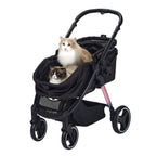 Ibiyaya Pet Stroller | Ibiyaya Retro Luxe Pet Stroller 2.0 Prism Black 6