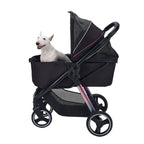 Ibiyaya Pet Stroller | Ibiyaya Retro Luxe Pet Stroller 2.0 Prism Black 7