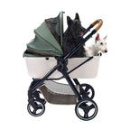 Ibiyaya Retro Luxe Pet Stroller 2.0 - Soft Sage | Ibiyaya Pet Stroller 8