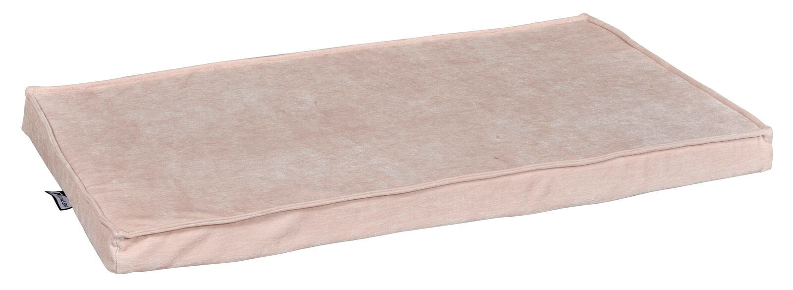 Bowsers dog bed. Moderno & Fresco Crate Mat Blush washed micro velvet
