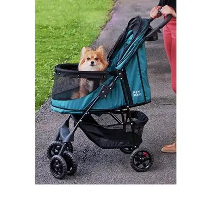 Pet Gear Happy Trails No Zip Stroller featuring easy locking latch and no zipper for hassle-free access. Pet Gear Stroller 3