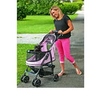 Pet Gear Happy Trails No Zip Stroller featuring easy locking latch and no zipper for hassle-free access. Pet Gear Stroller 5