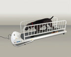 Dog using PetRun PR 725E enclosed treadmill for large dogs in a modern home setting from A Bunny Goo d Time 1