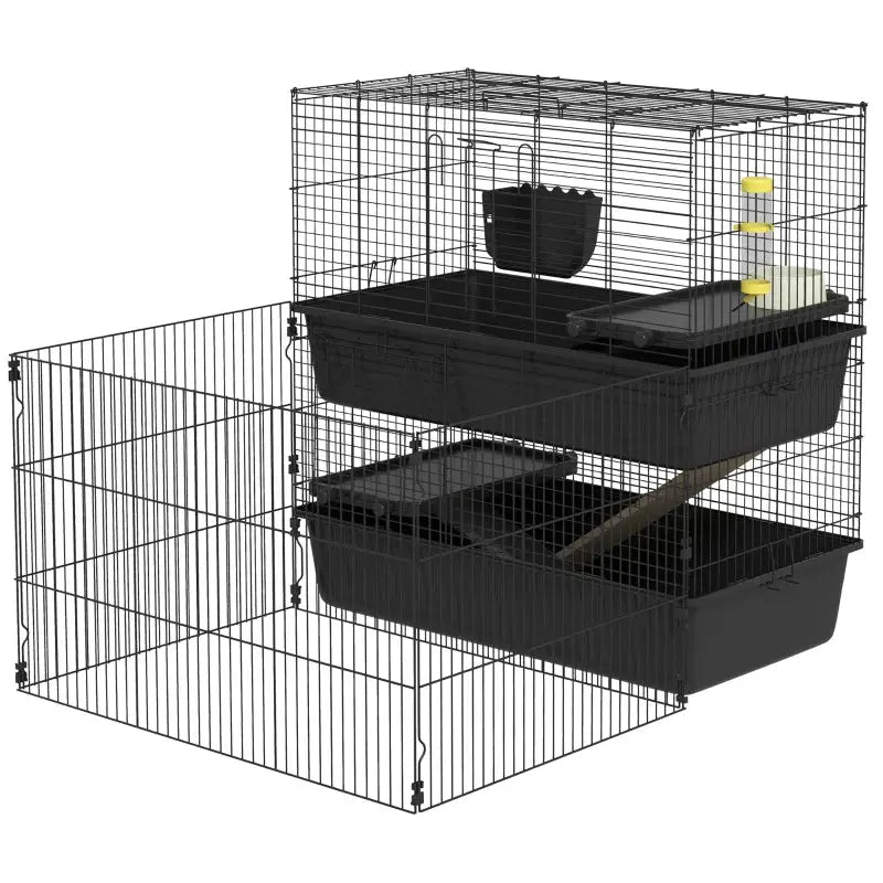PawHut Guinea Pig Cage with Accessories | Small Rabbit Cage – A Bunny ...