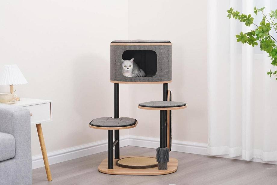 Modern Cat Tree | PetPals Starbz Sleek Industrial Design Cat Condo 2