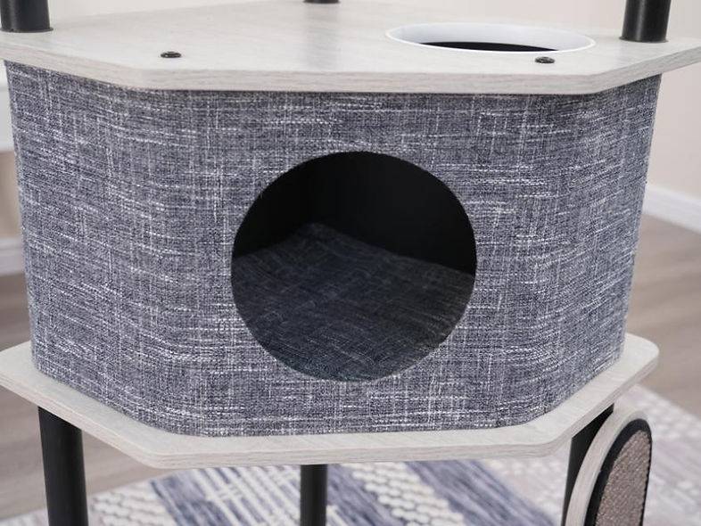 Grayson-Industrial Style Large Modern Cat Tree - A Bunny Good Time