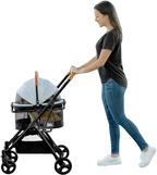 pet gear view 360 travel system dog & cat stroller Pet Gear Gray View 360 Stroller, Booster and Carrier Travel System