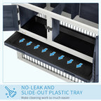 Outdoor Rabbit Hutch- PawHut 59" Wooden Indoor/Outdoor Rabbit Cage 4