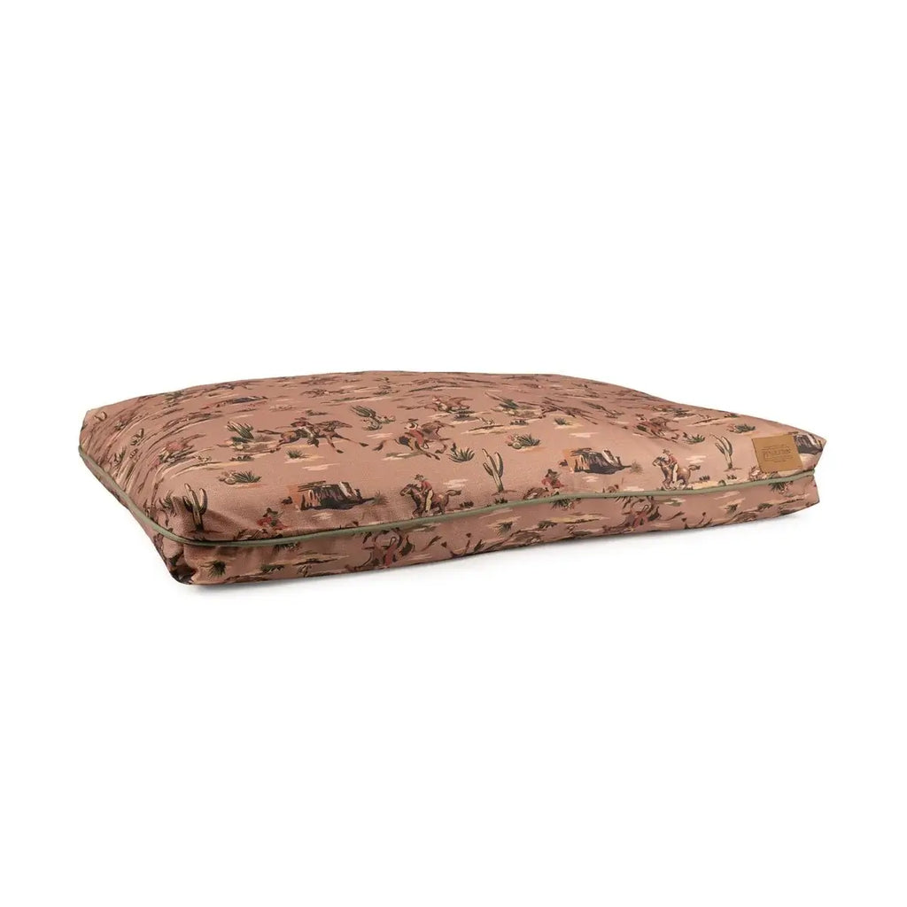Pendleton dog bed with spring falcon cove print, durable indoor/outdoor pet napper
