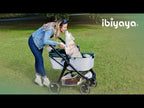 Ibiyaya Retro Luxe Pet Stroller 2.0 - Prism Black | Ibiyaya Pet Stroller