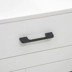 PawHut Dog Crate End Table with Drawer - White/Black - A Bunny Good Time